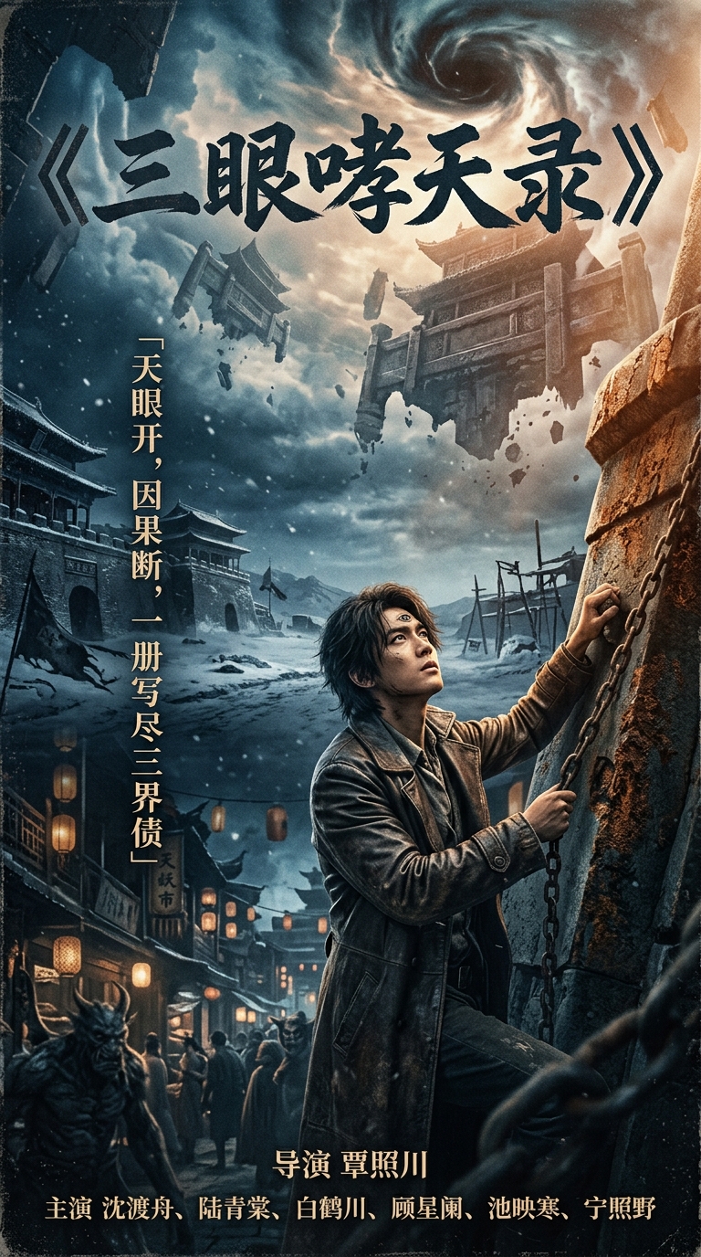沈渡舟半身侧影